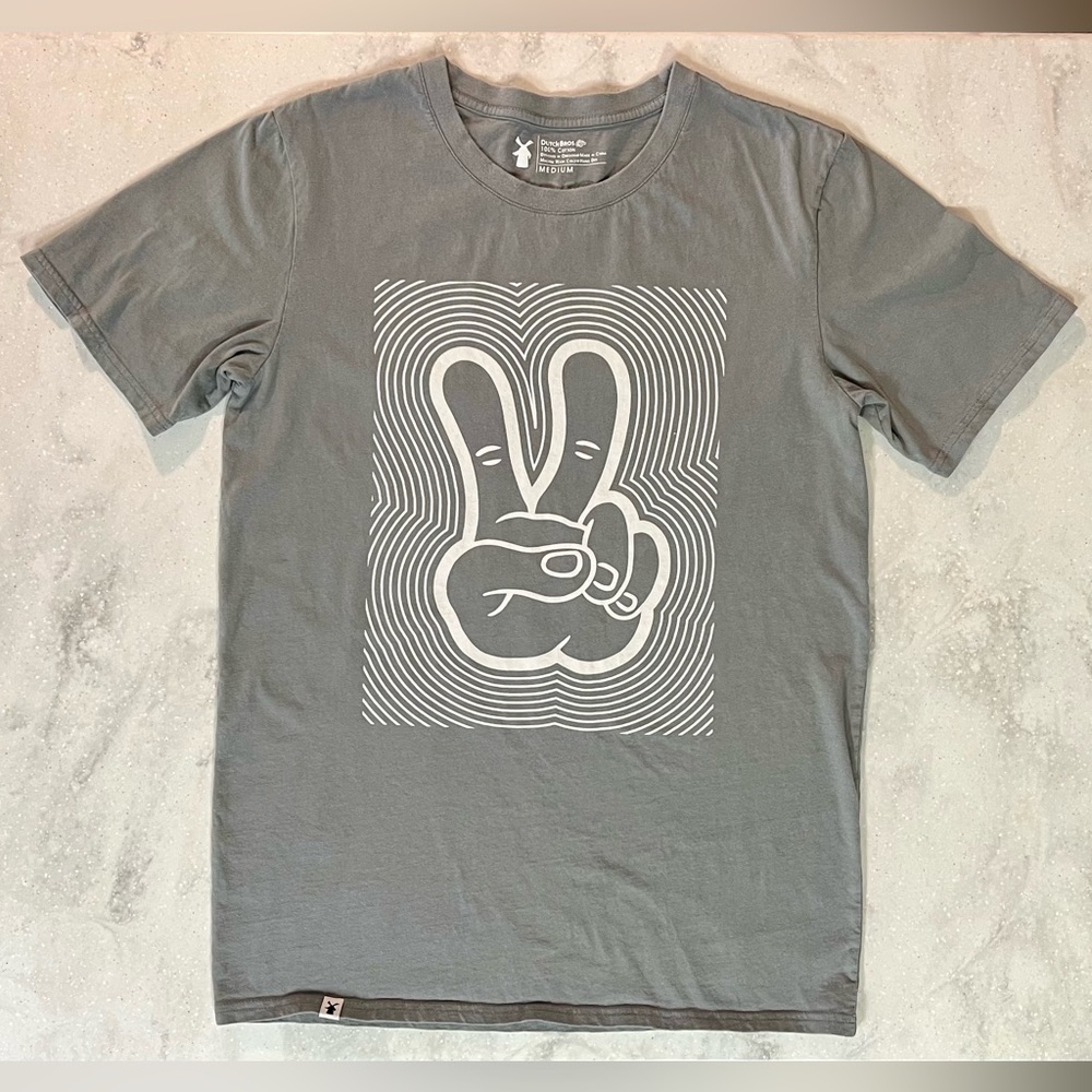 Dutch Bros ’Peace Sign’ Tee Unisex Size Medium
